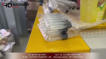 Automatic side sealing machine with heat tunnel|YQ machinery shrink wrapping equipment Poland