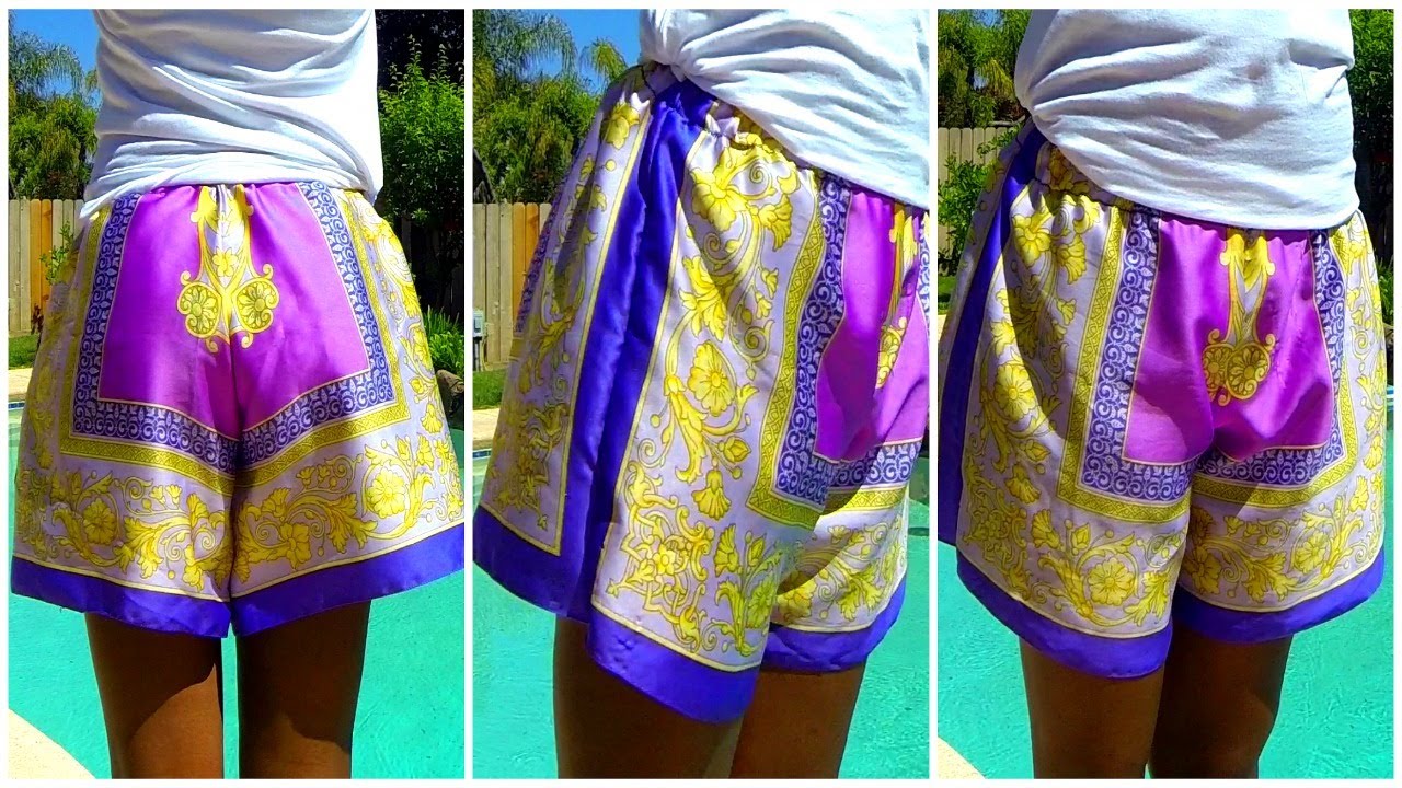 silk shorts diy