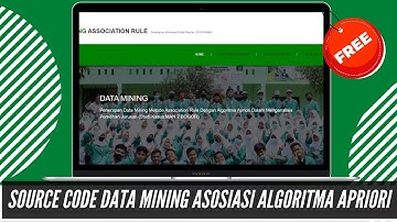 WEBSITE DATA MINING METODE ASOSIASI DENGAN ALGORITMA APRIORI | DATA MINING JURUSAN SEKOLAH