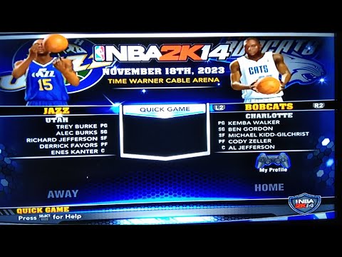 NBA 2K14 PS3 Jazz Vs Bobcats