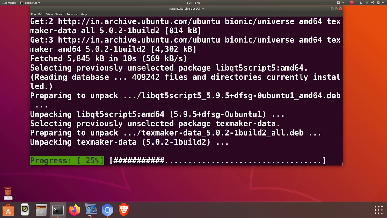 Latex Ubuntu