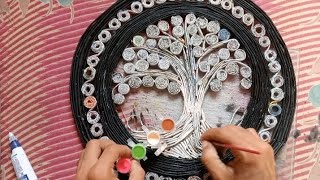 West News Paper Crafts Idea || Diy Wall Hanging Craft || 2024 Making Video