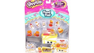 Shopkins Season 3 Food Fair Fast Food Collection Unboxing Review with 8 EXCLUSIVES