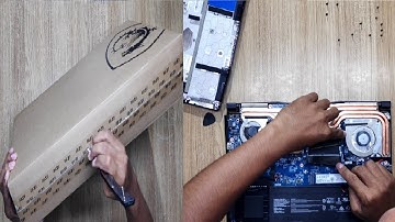 MSI Laptop Unboxing and RAM upgrade