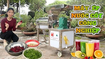 Bàn giao máy ép nước cốt công nghiệp cho khách hàng ở Nghệ An - ép nước cốt củ dền