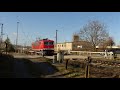 Sichtungen am DR-BÜ in Cossebaude, 28.02.2022 (WSSB Schranken mit BR 155, V90, Metrans...)