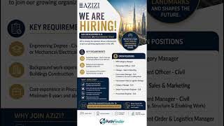 ​🏗️ WE ARE HIRING! Join Azizi Developments in the UAE! 🇦🇪