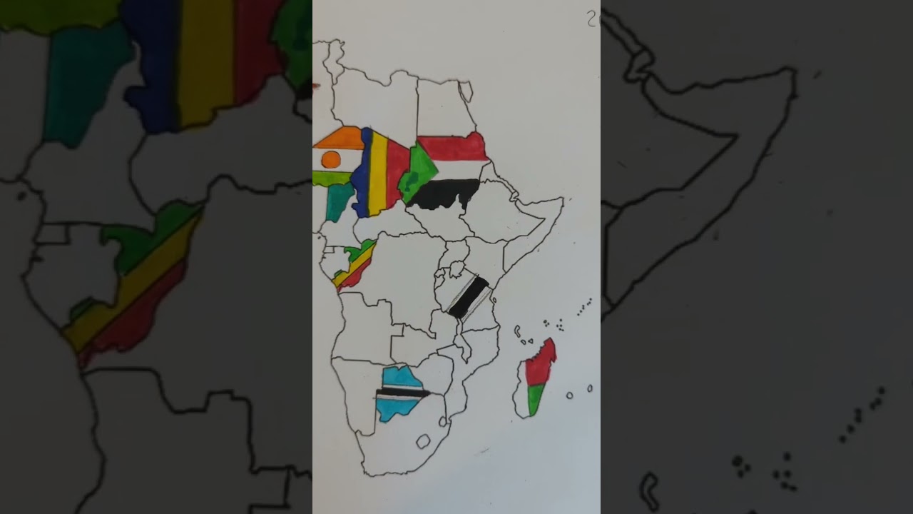 Map of Africa - Tanzania #flag #country #africa #2024 #tanzania