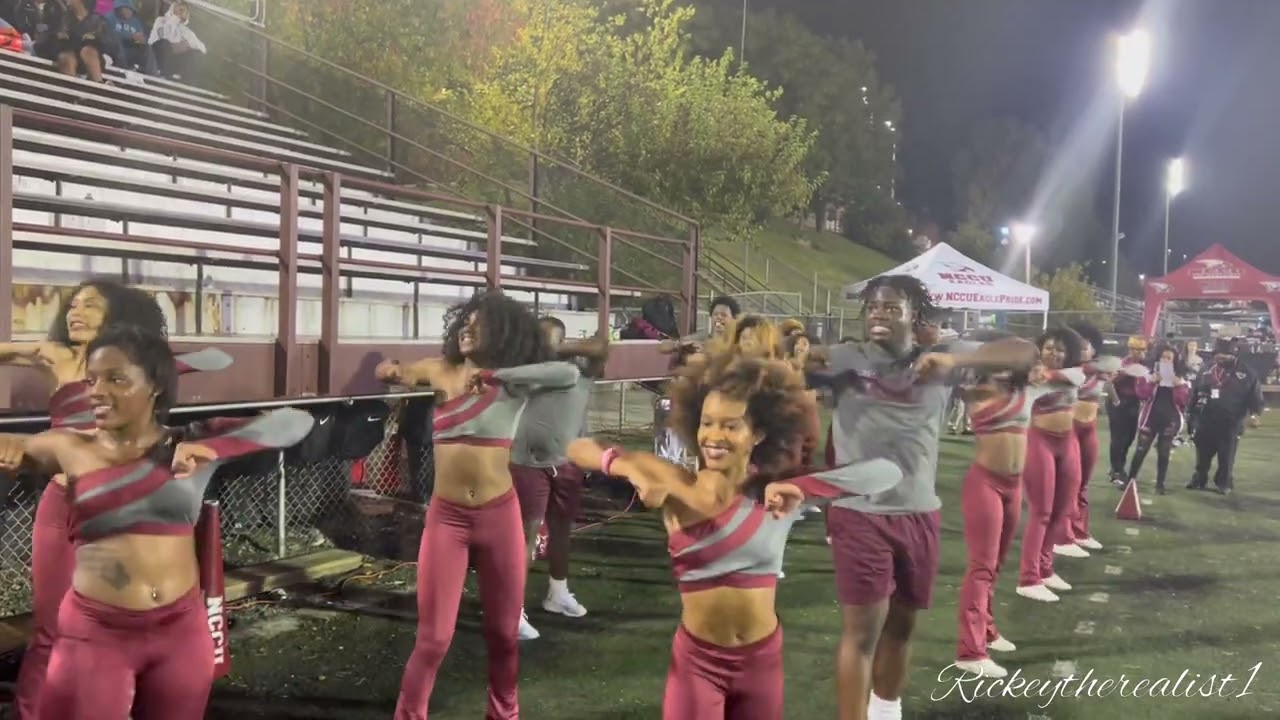 NCCU Champagne Cheerleading Squad 2022 NCCU Vs State