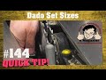 Why don't we all use 10-inch dado sets on our 10-inch saws?