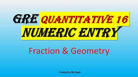 GRE Quantitative Reasoning  16