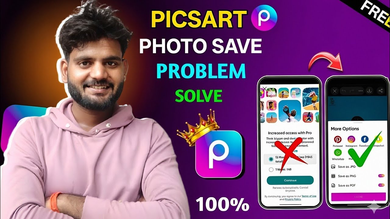 PicsArt Photo Save Problem Solve 2025 | Latest Working Method in Hindi
