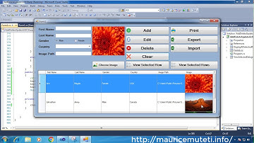 C# GUI TUTORIAL #31 (ADD, EDIT, UPDATE, DELETE) - Clear (TextBox,Radio Buttons,Combobox,Picturebox)