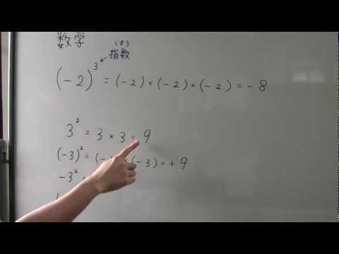 【中１　数学】　　１－５（旧）　指数のルール