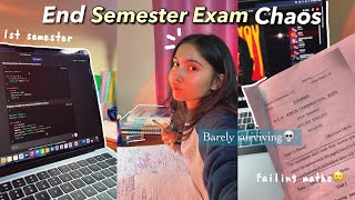 End Semester Exam Chaos😵‍💫📚 Barely Surviving this sem🥲💀 CS Student 