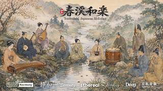 Traditional Japanese Melodies in the Spring Valley | Peaceful Music for Relaxation, Study & Sleep