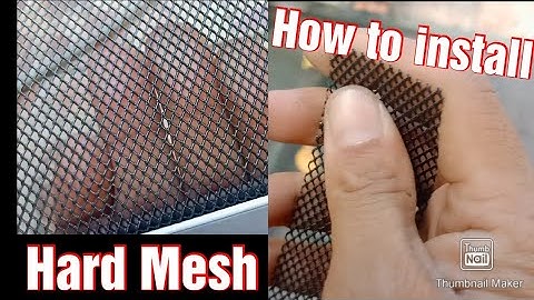 Hard Mesh Screen / How to install / Vlog#60