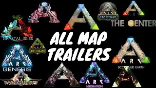: All Ark Suvival Evolved | Map Trailers