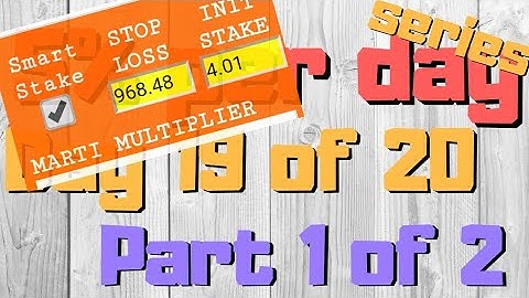 PROFIT 5% DAILY SERIES : DAY 19 OF 20, PART 1 OF 2. BINARY TRADING BOT SAFE & CONSISTENT.