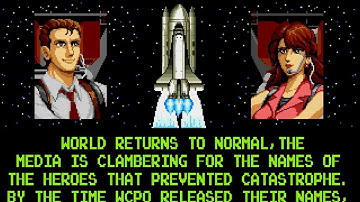 Cutscene : Rolling Thunder 2 : Ending and credits : Mega drive