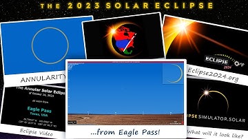 The Annular Solar Eclipse of October 14, 2023 from Eagle Pass, TX