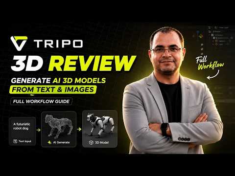 Reseña de Tripo 3D: Generación de modelos 3D con IA a partir de texto e imágenes | Guía completa del flujo de trabajo