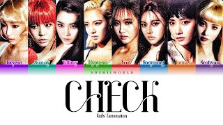 GIRLS’ GENERATION (소녀시대) – Check (Lyrics)