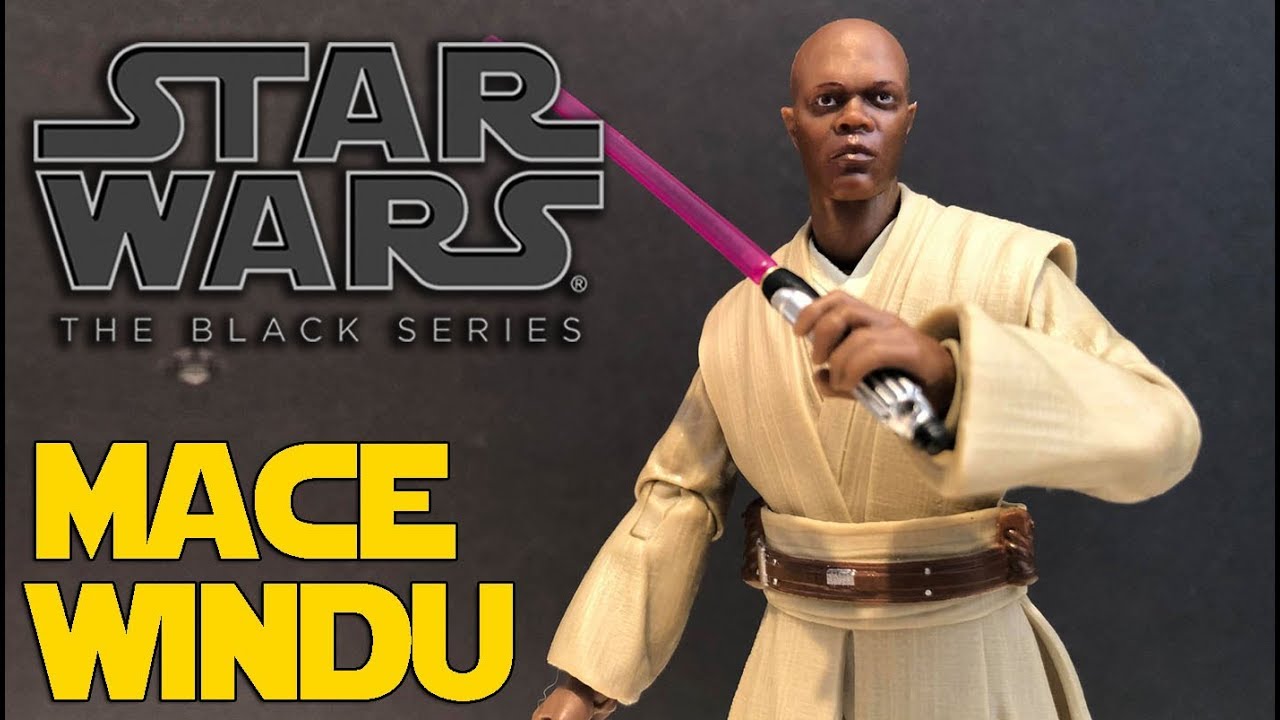 MACE WINDU STAR WARS THE BLACK SERIES REVIEW YouTube