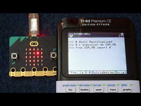 United States National Anthem / TI-83 Premium CE Edition Python + BBC micro:bit v2