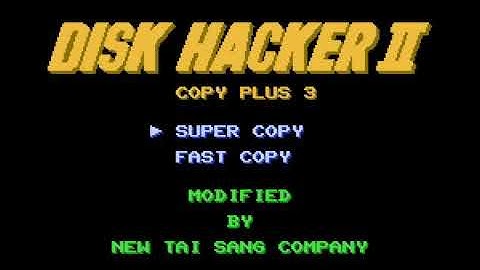 Disk Hacker II   Copy Plus 3 Japan