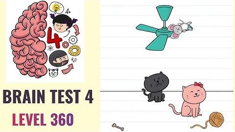 🧠 Brain Test 4 Level 360 | The poor cat wants to get back his mouse toy | Walkthrough