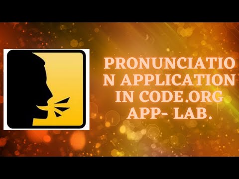 Make your own pronunciation Application | Code.org-App Lab | Jennie's Kingdom