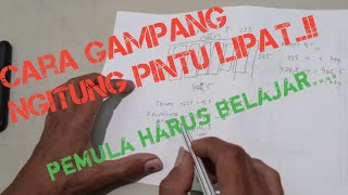 Rumus pintu lipat 6 daun