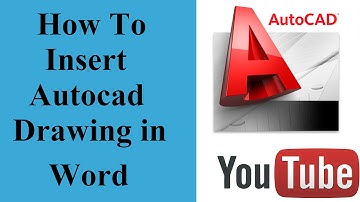 How to Insert Autocad Drawing in Word Document