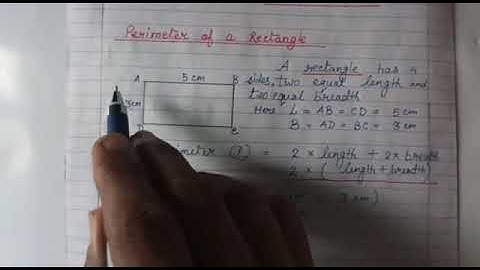 Class IV (Mathematics) "Perimeter of Rectilinear Figures" (Part 1) (Attachment in Description box)