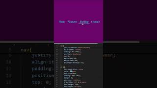 stylish and hover effect navbar tutorial #coding #programming#shortvideo #code #shorts #hovereffect