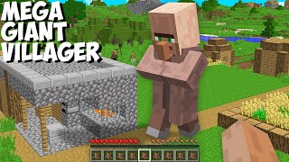 Why DID VILLAGER BECOME A GIANT in Minecraft ? SUPER TALLEST VILLAGER !