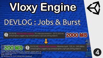 Using Unity Jobs & Burst To Improve Performance By 10 TIMES!!! (Vloxy Engine Devlog 4)