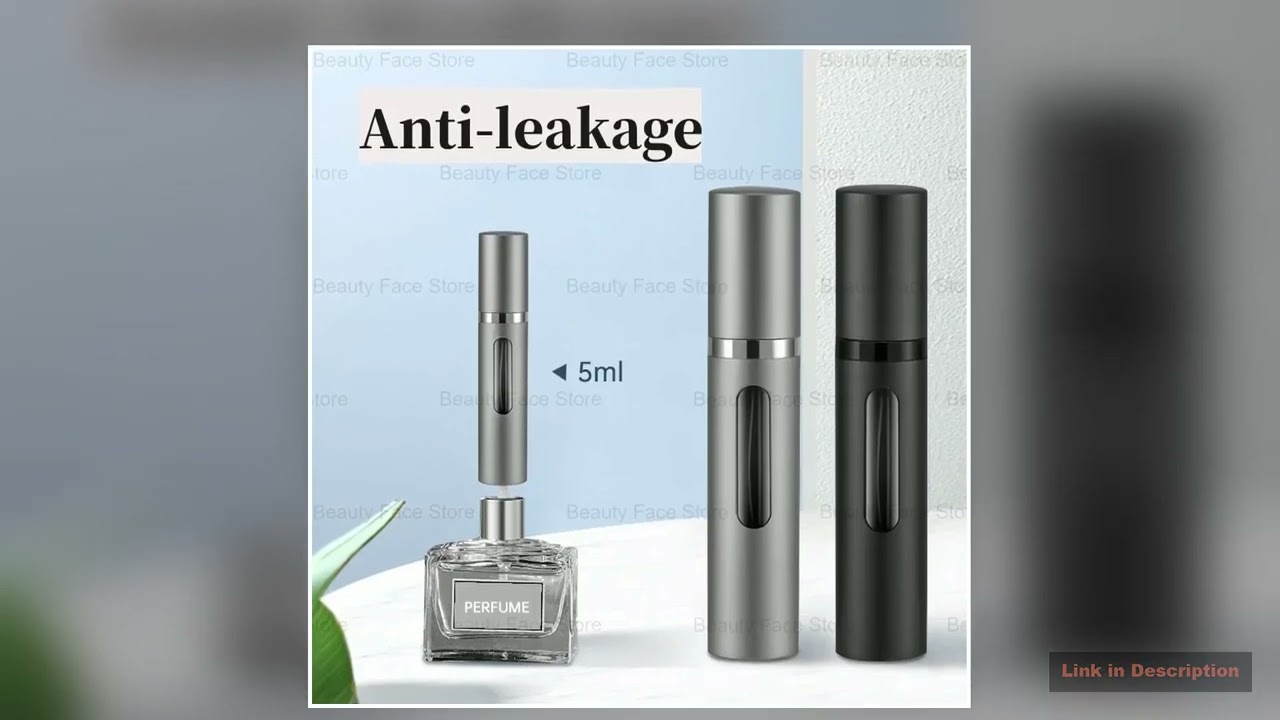 58ml Perfume Refill Bottle Portable Mini Refillable Spray Jar Scent Pump Empty Cosmetic Containers