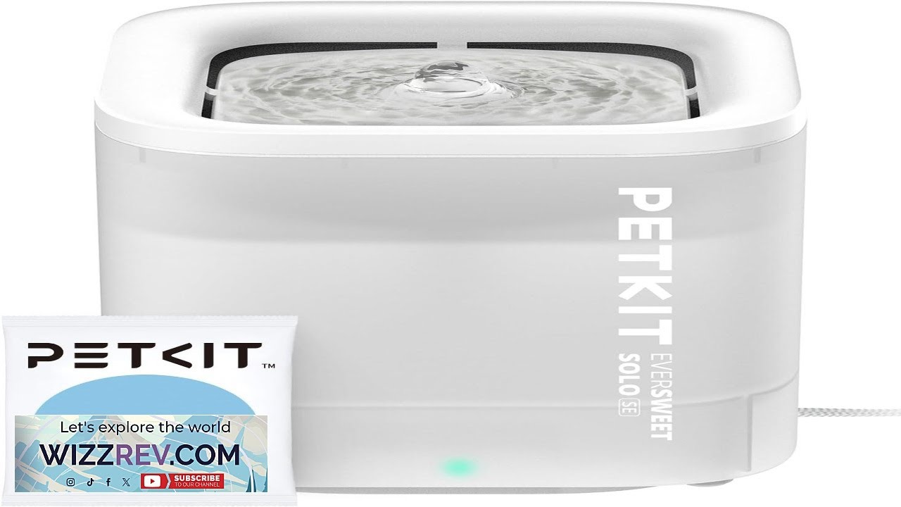 PETKIT New Cat Water Fountain with Wireless Pump Ultra Quiet 65oz 1.85L Pet