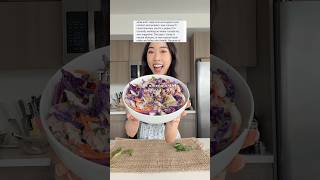 Steamed Vietnamese Chicken Salad inspired by my followers 🫶 #nutrition #easyrecipe