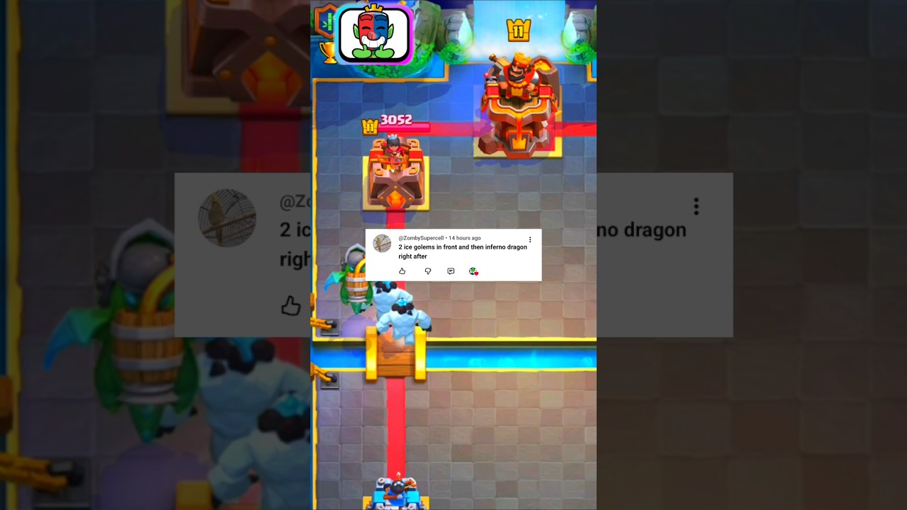 2 ice golem + inferno dragon 