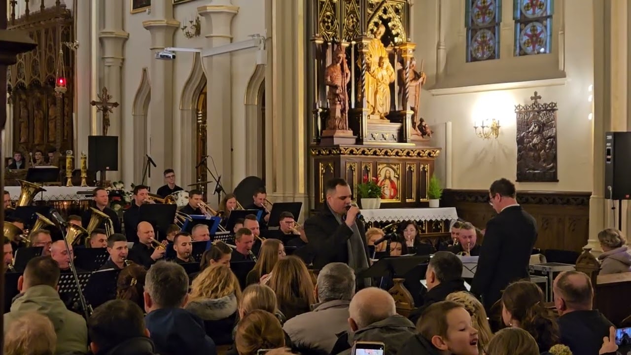 Rysunek na szkle - Orkiestra Wilamowice   