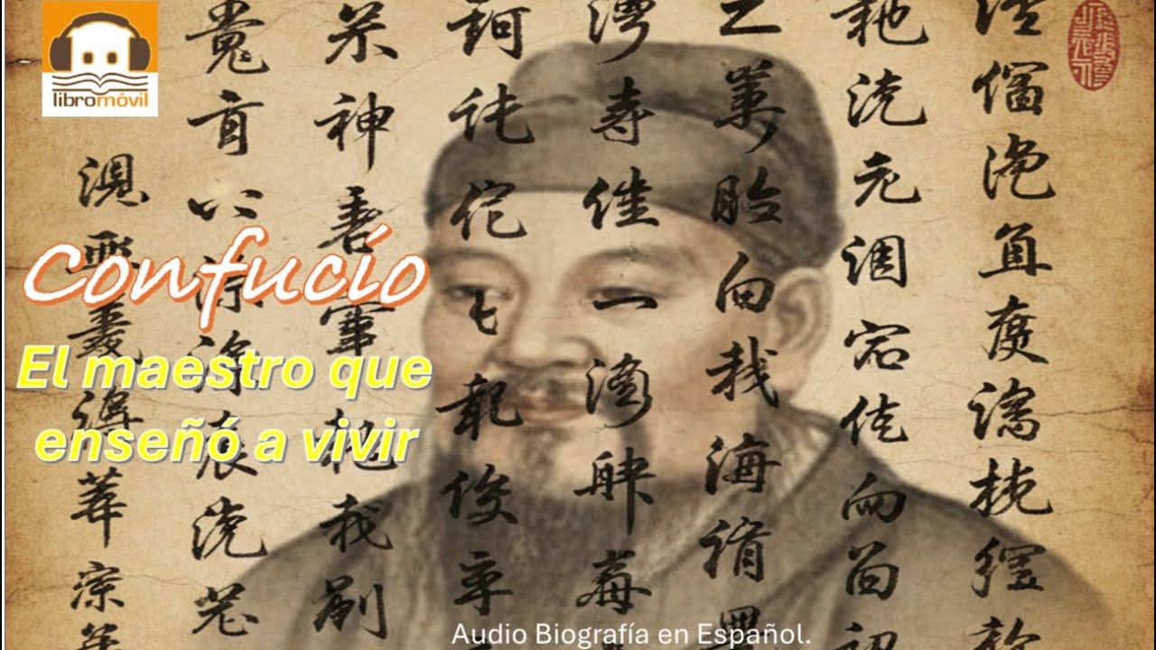 Confucio, el maestro que enseñó a vivir. Audiobiografía narrada con voz rea