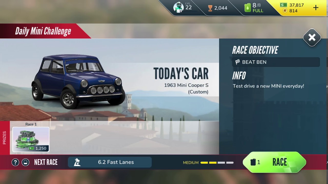 Rebel Racing - Daily Mini Challenge: Mini Cooper S (Custom)