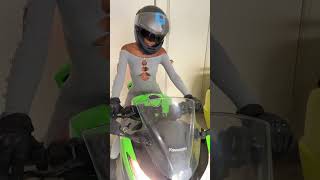 Elegance in Motion  Biker Babe on Her Ride 🌟🏍️ #bikergirl #shorts #motorcycle #fyp #foryou