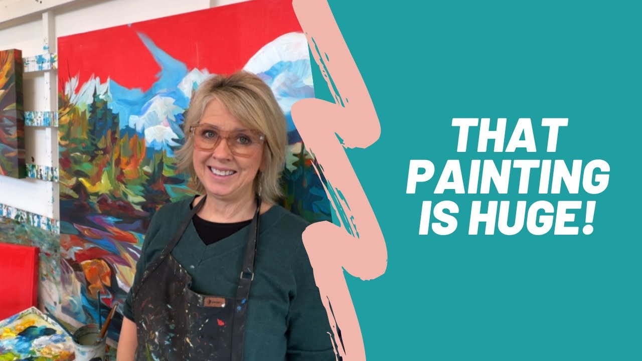 I Created a 4x4 Foot Painting in My Tiny Studio!