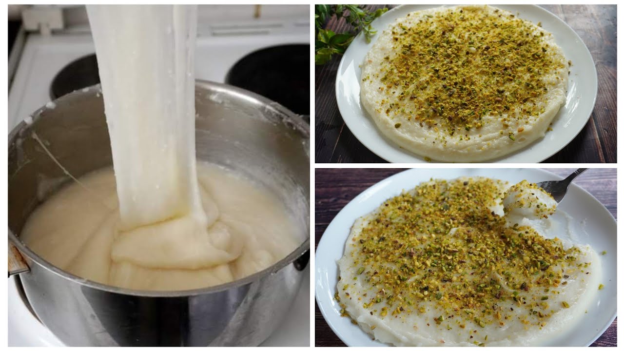 حلاوة الأرز الطرابلسية.بخمس دقايق بتكون جاهزة. سهلة وسريعه بنكهة خرافية.الطعم ولا غلطة💯