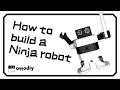 Otto DIY Ninja robot early design with Arduino Nano shield, How to build and assemble tutorial