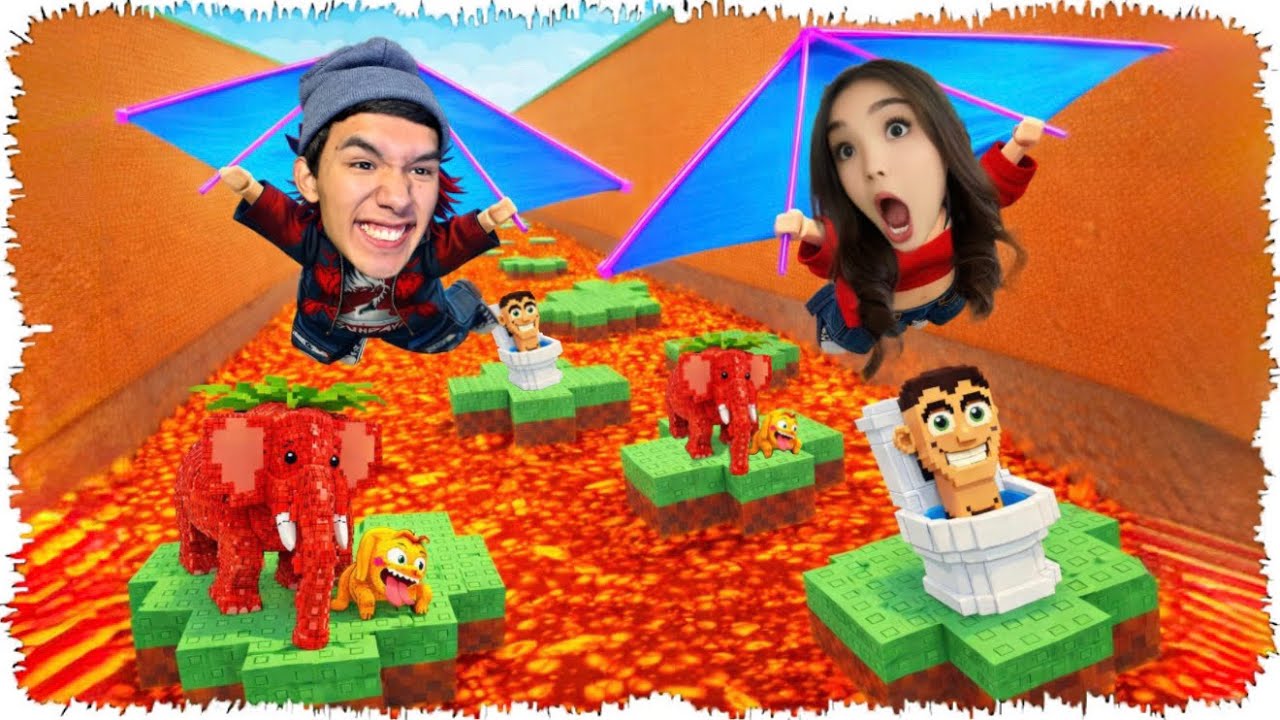 😱Асека Екеуміз Самалет Жасап Лавадан Ең Мықты Брейнроттарды Құтқардық! Glide for Brainrots!